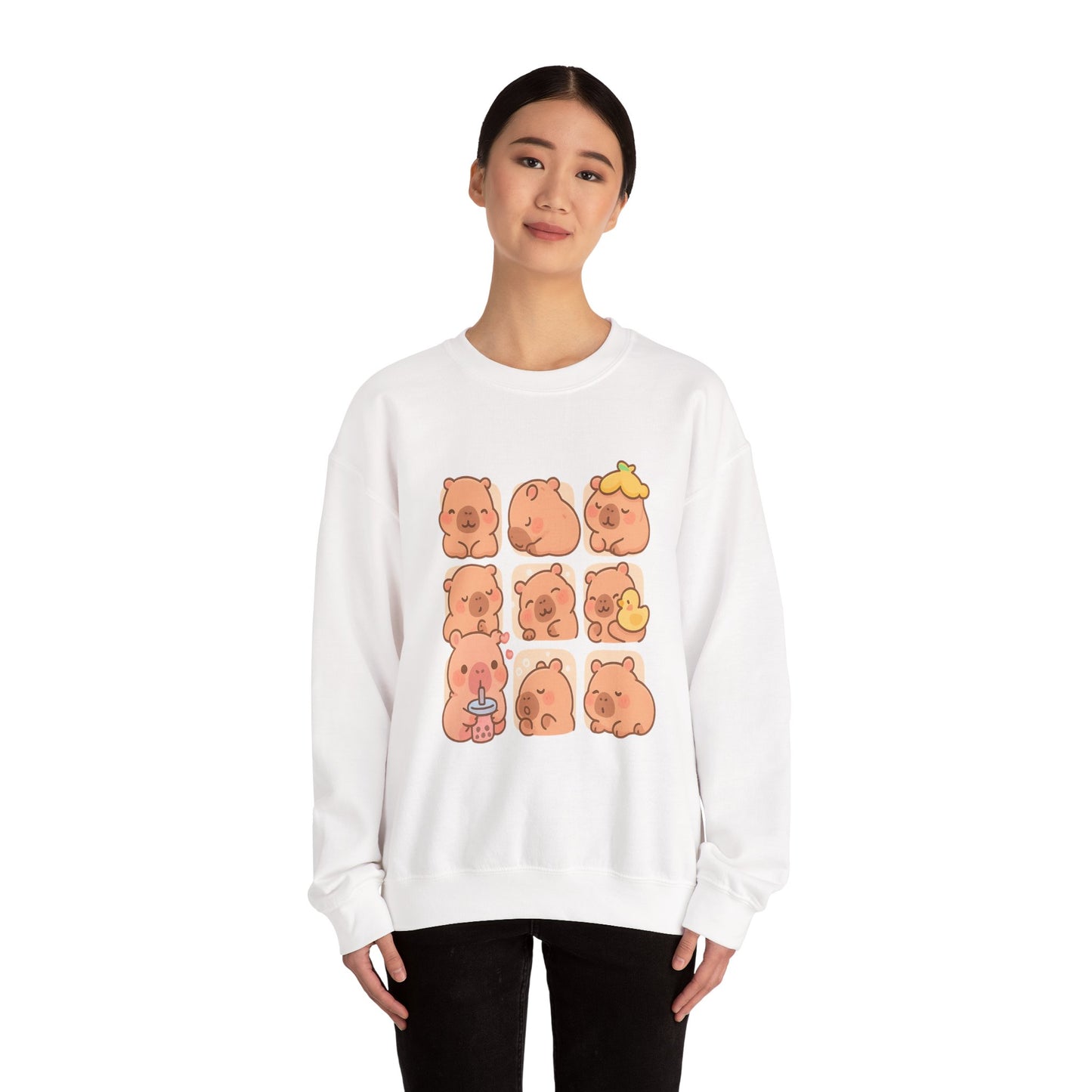 Capybara Crewneck – Fun & Comfy Unisex Animal Sweatshirt