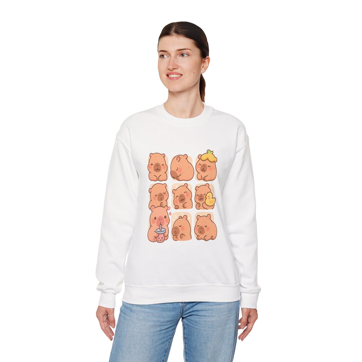 Capybara Crewneck – Fun & Comfy Unisex Animal Sweatshirt