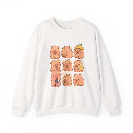 Capybara Crewneck – Fun & Comfy Unisex Animal Sweatshirt